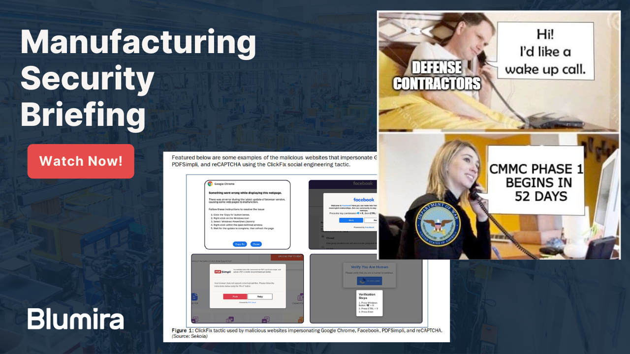 Manufacturing Briefing Recording